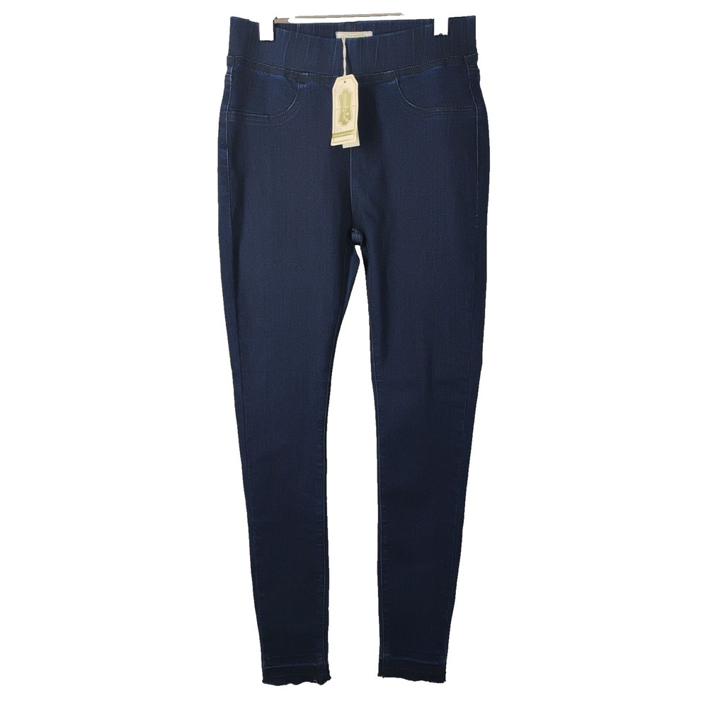 NWT Mud Pie Elastic Waist Womens XS (23) Sarah Dark Denim Skinny Leg Jeggings
